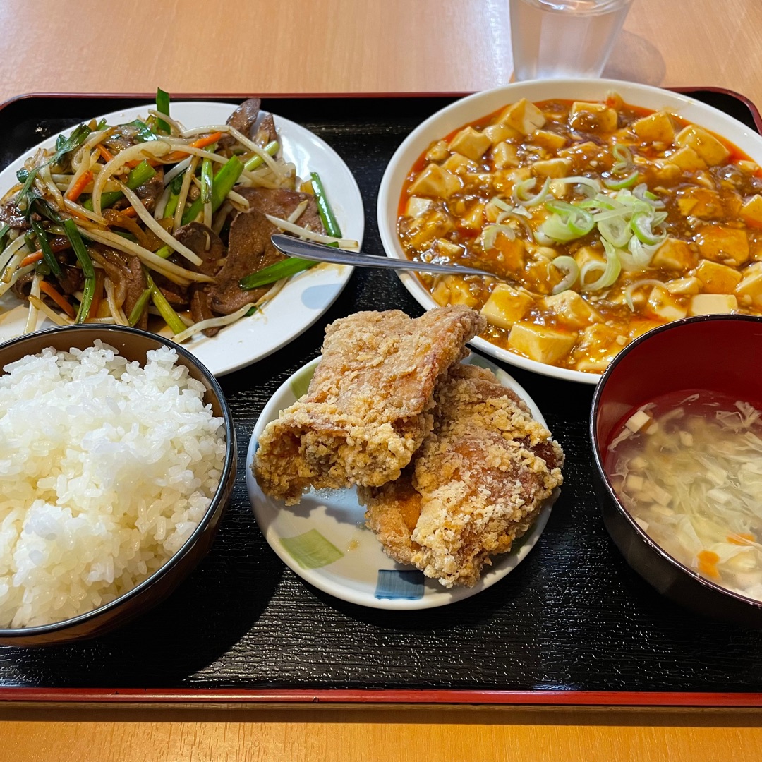 麻婆豆腐+ニラレバの画像